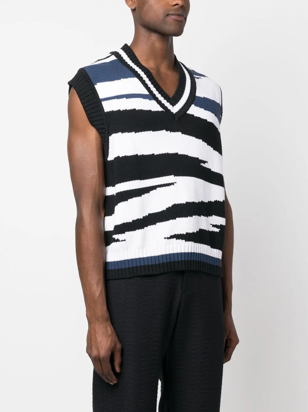 Shop Missoni V-neck Knitted Vest Top In White