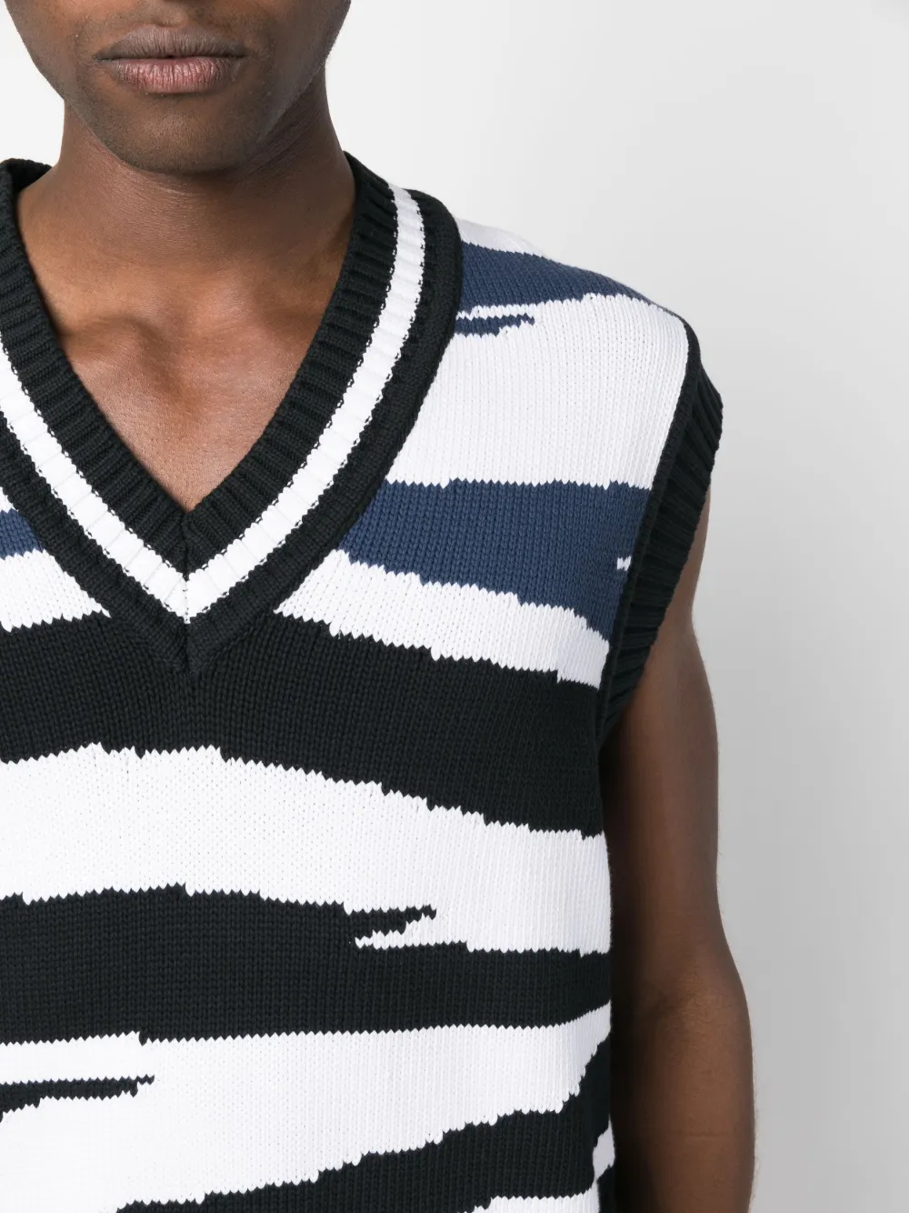 Shop Missoni V-neck Knitted Vest Top In White