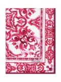 Dolce & Gabbana Kids Majolica-print terrycloth beach towel - Red