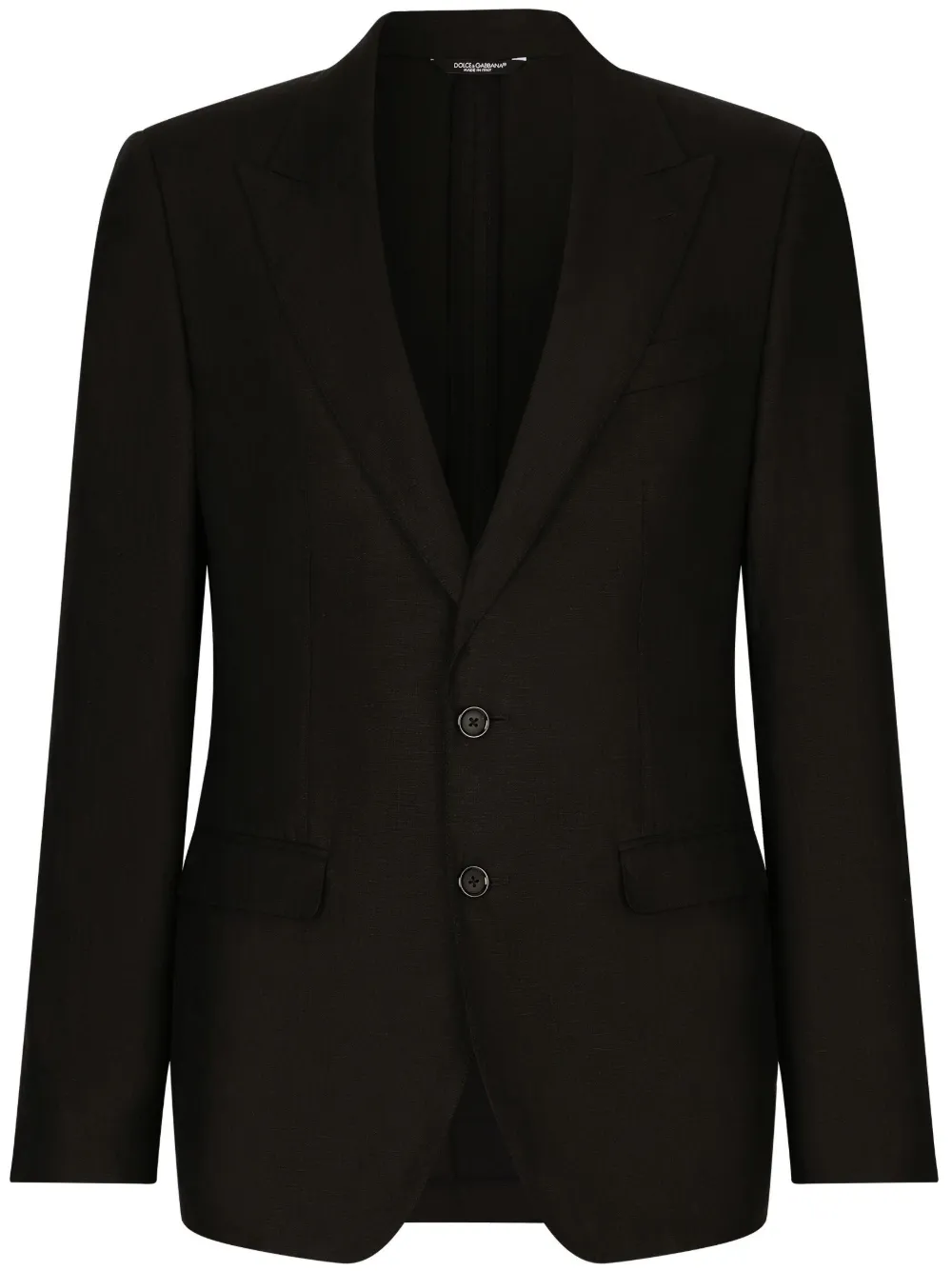 DOLCE & GABBANA SINGLE-BREASTED LINEN BLAZER