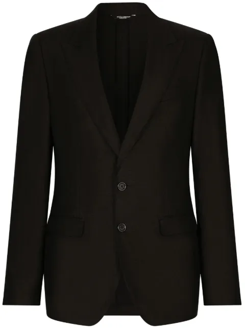 Dolce & Gabbana single-breasted linen blazer