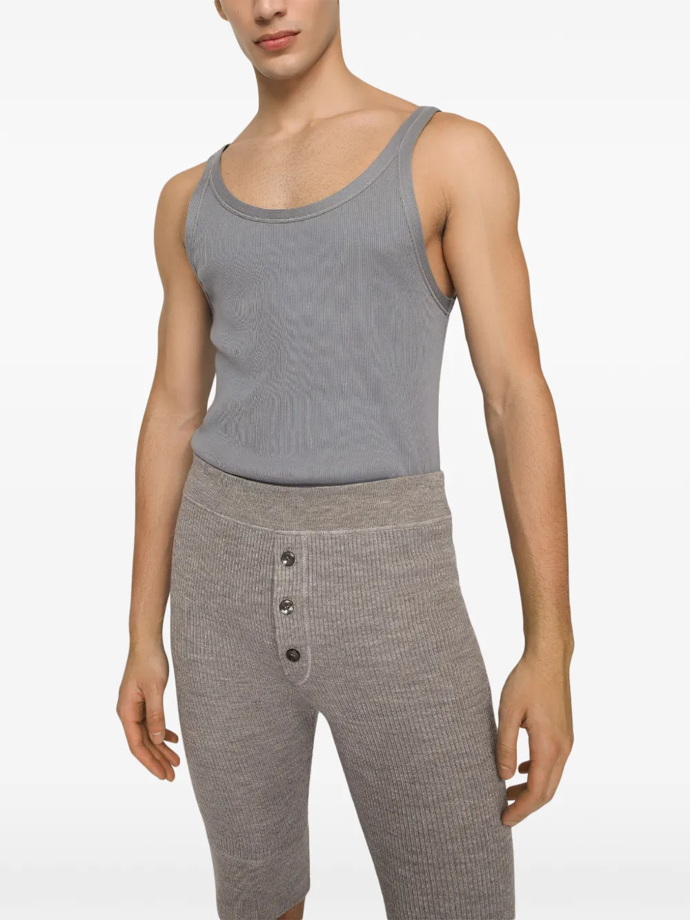 Dolce & Gabbana Cotton Tank Top | Grey | FARFETCH