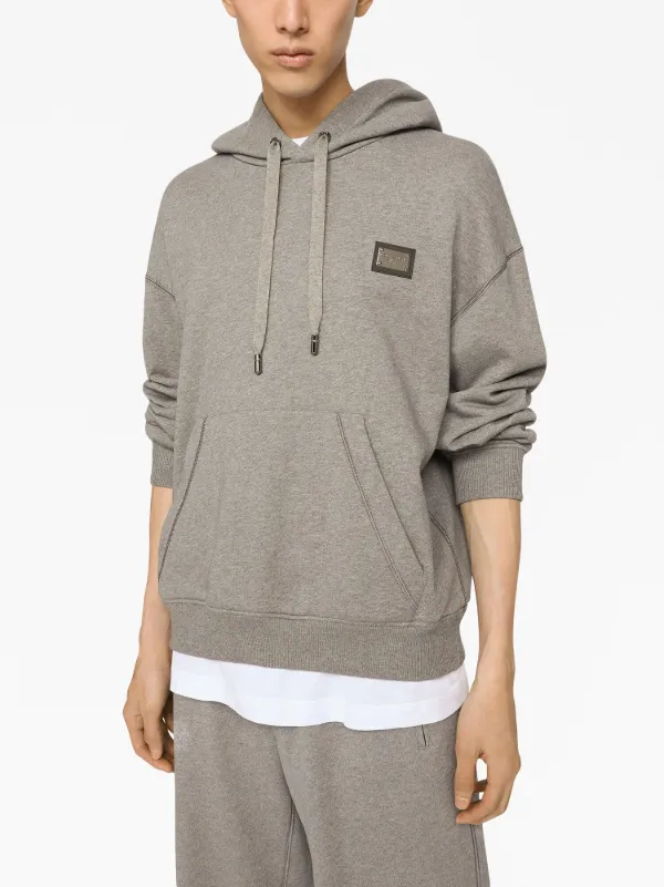 【Dolce&Gabbana】パーカー ロゴ グレー 長袖 スウェットシャツ Dolce & Gabbana ロゴ パーカー | グレー | FARFETCH JP