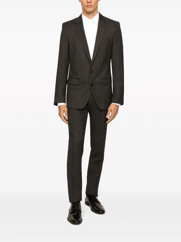 Dolce & Gabbana ピークドラペル シングルスーツ | ブラック | FARFETCH JP Dolce & Gabbana ピークドラペル シングルスーツ | ブラック | FARFETCH JP