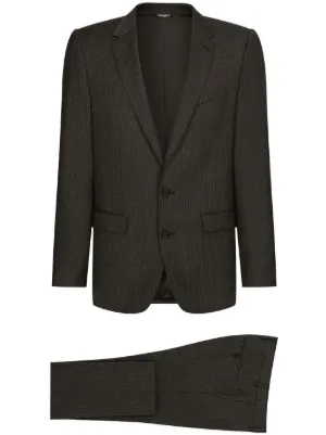 Dolce & Gabbana ストライプ スーツ | グレー | FARFETCH JP Dolce & Gabbana ストライプ スーツ | グレー | FARFETCH JP