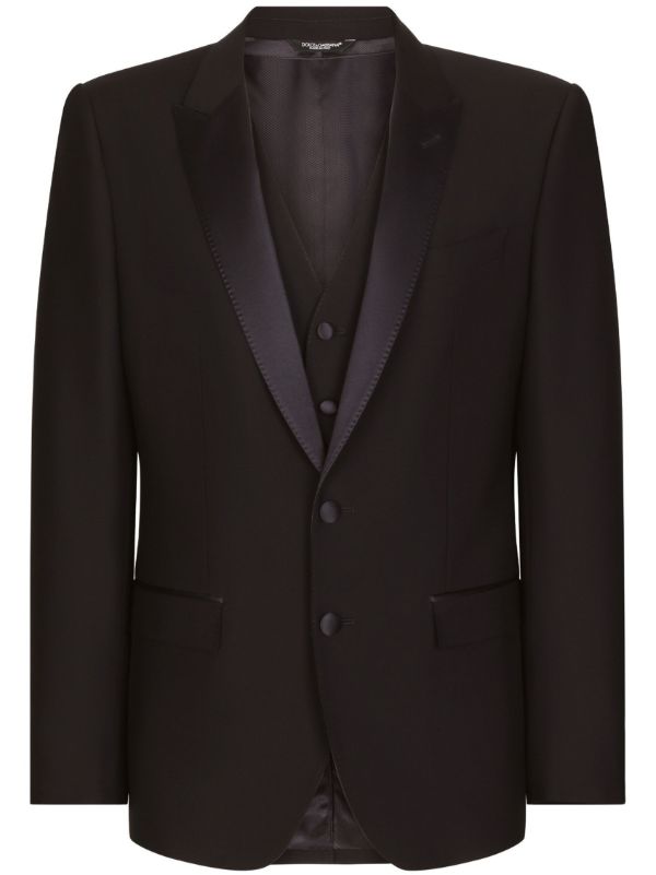 Dolce & Gabbana Wool Martini-fit Tuxedo Suit - Farfetch