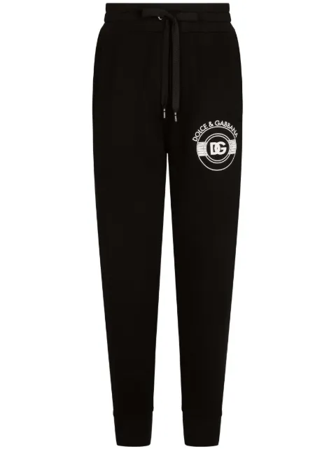 Dolce & Gabbana logo-print cotton track pants