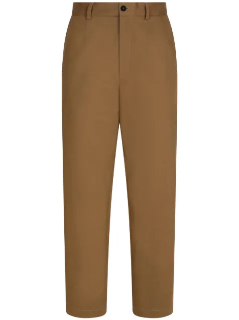 Dolce & Gabbana straight-leg cotton trousers