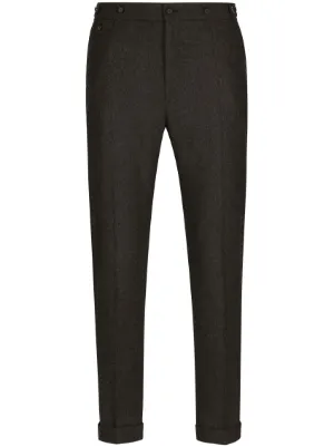 Saint Laurent ベルベット スリムパンツ | ブラック | FARFETCH JP