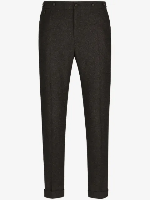Dolce & Gabbana pressed-crease tailored trousers