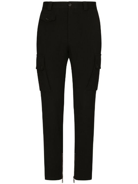 Dolce & Gabbana logo-patch cargo trousers