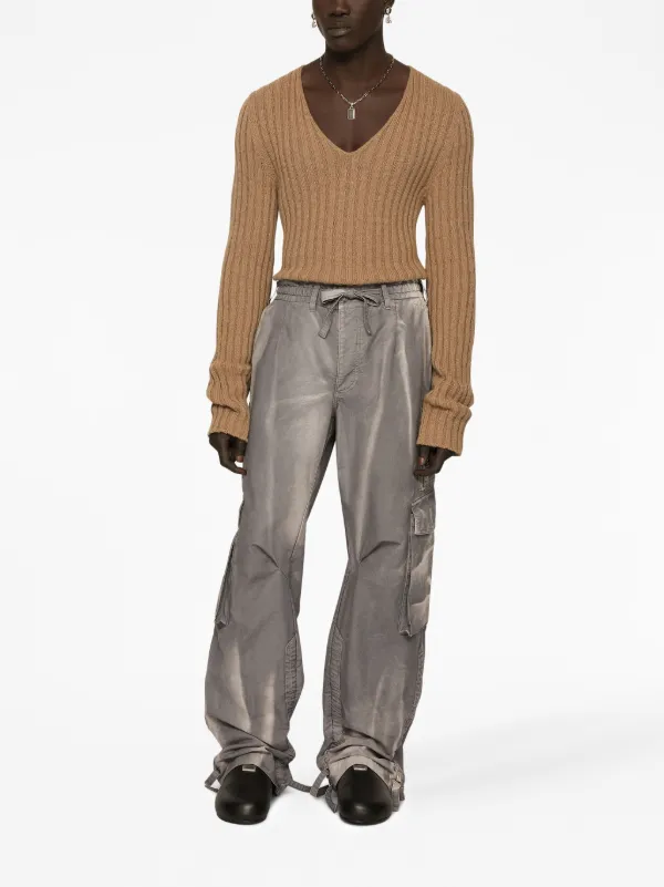 パンツ NEVERSEEZ faded cargo pants Dolce & Gabbana faded-effect Cargo Trousers | Neutrals