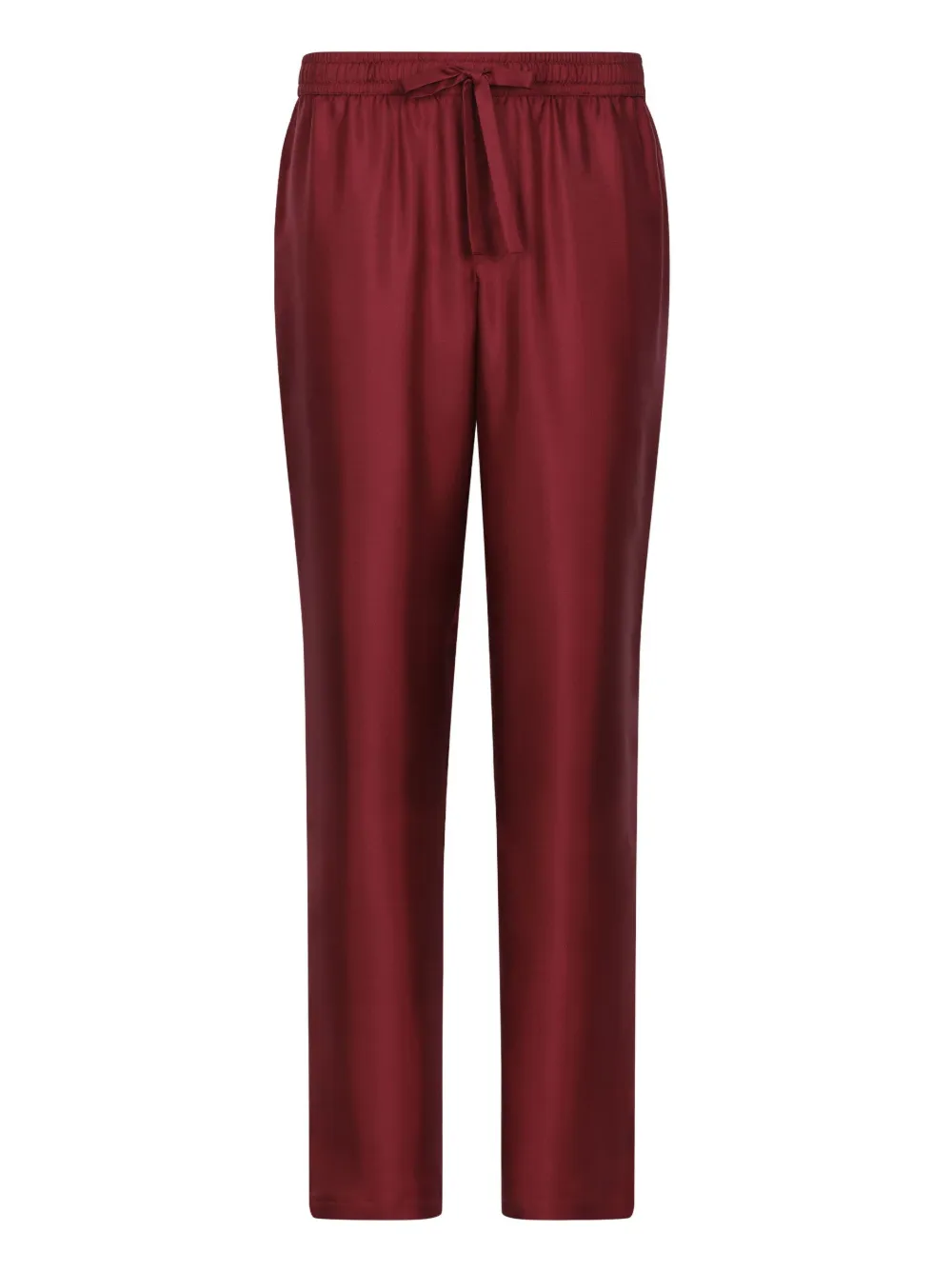Dolce & Gabbana DG Essentials シルクパンツ - レッド Dolce & Gabbana DG Essentials シルクパンツ - レッド