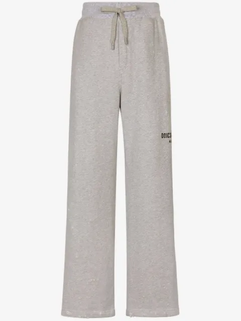 Dolce & Gabbana logo-print cotton track pants