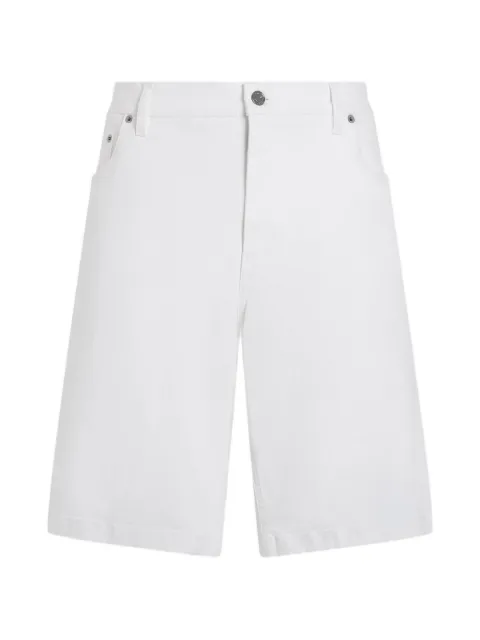 Dolce & Gabbana logo-plaque denim shorts