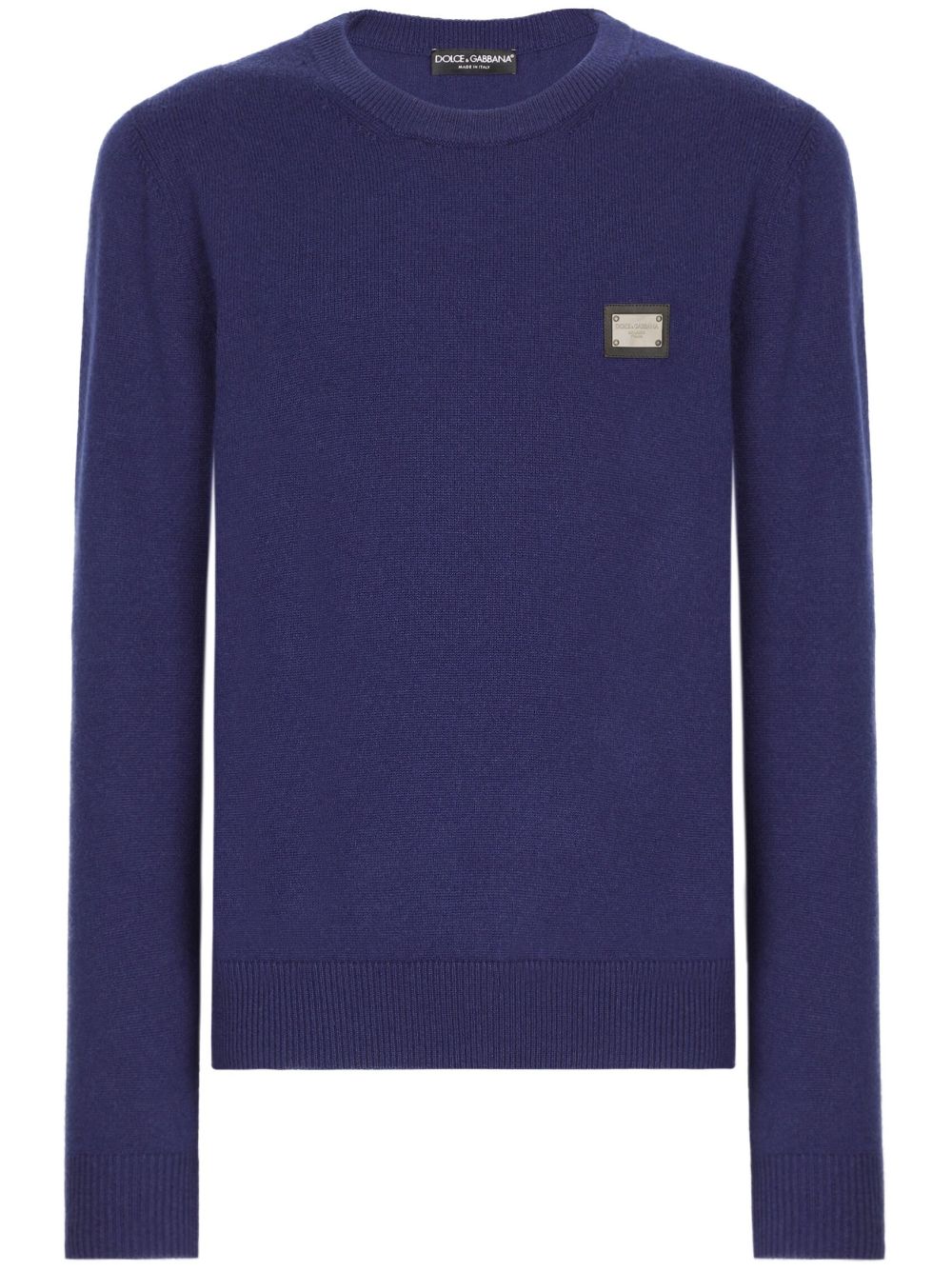 logo-plaque wool jumper