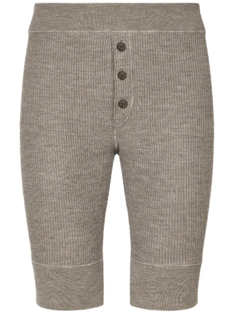 Dolce & Gabbana elasticated-waist ribbed-knit shorts 