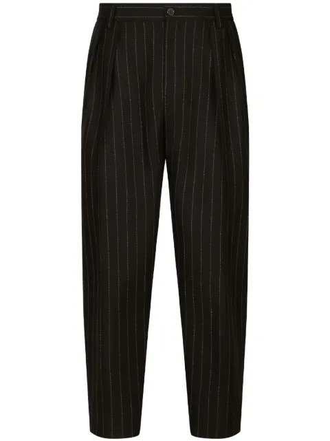 Dolce & Gabbana pinstripe wool tapered trousers 