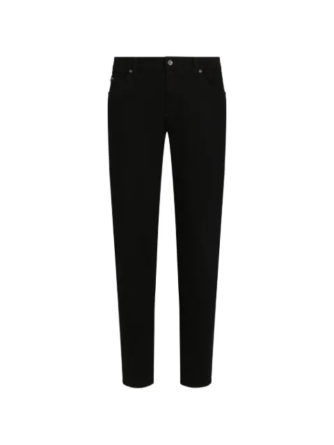 Dolce & Gabbana logo-plaque slim-fit jeans