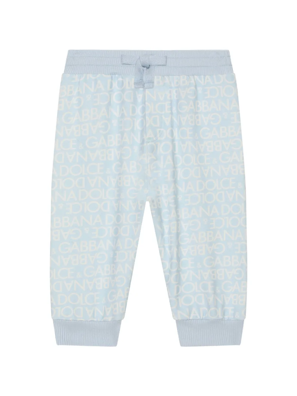 Dolce & Gabbana Kids logo-print cotton-jersey leggings | Blue | Image 1