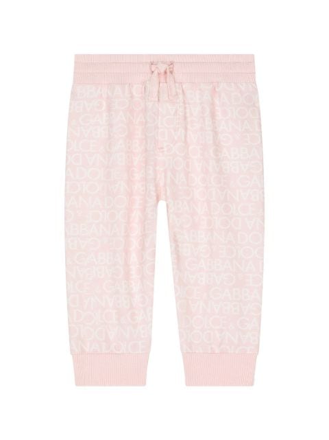 Dolce & Gabbana Kids logo-print cotton-jersey leggings