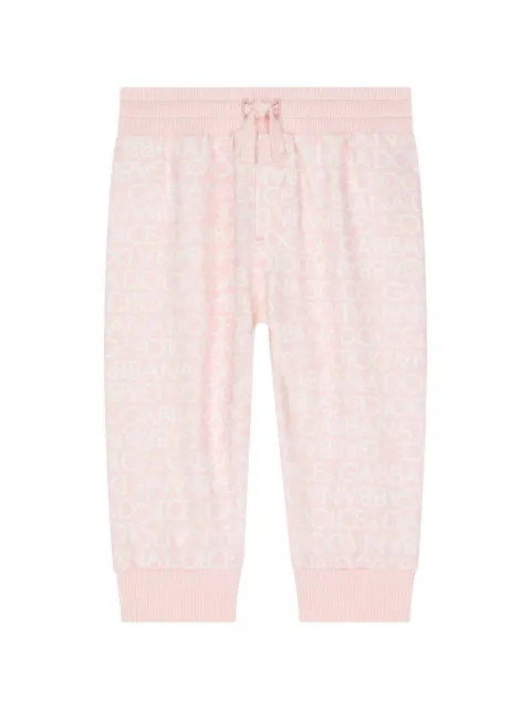 Dolce & Gabbana Kids logo-print cotton-jersey leggings