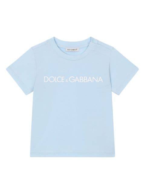 Dolce & Gabbana Kids t-shirt en jersey à logo imprimé
