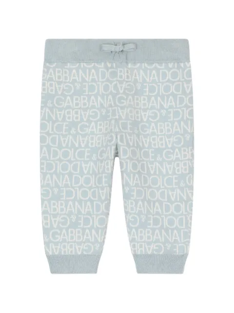 Dolce & Gabbana Kids logo-print knitted leggings