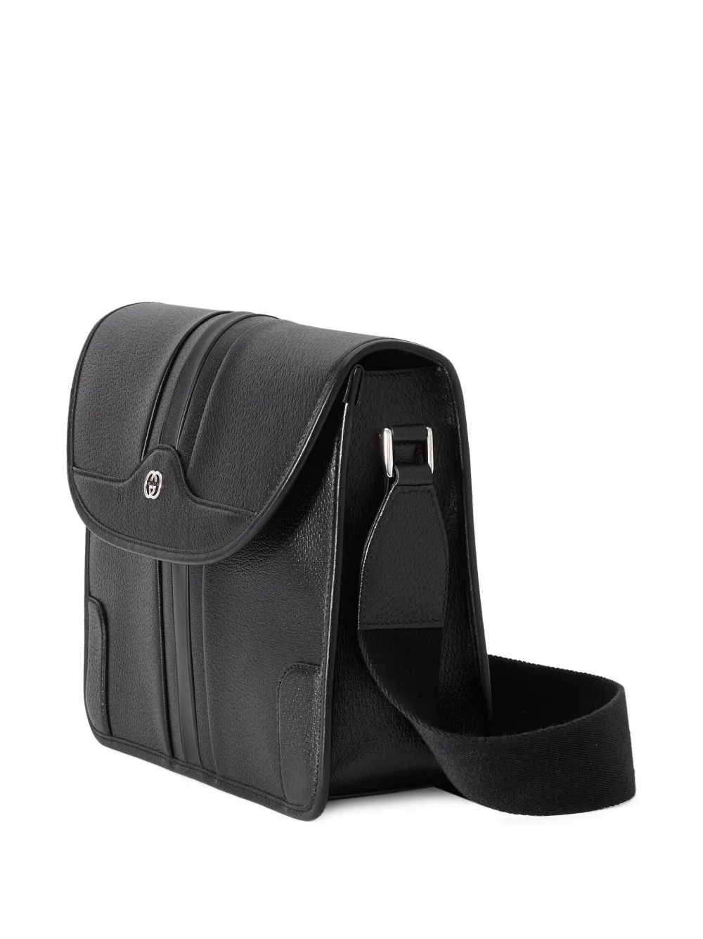 Gucci Interlocking G Messenger Bag In Black ModeSens