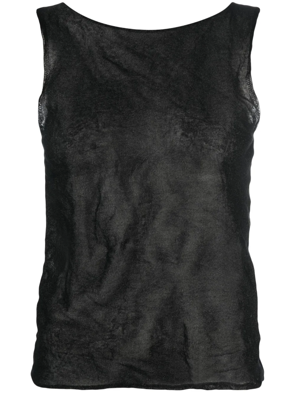 Lamberto Losani fine-knit sleeveless top