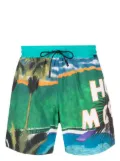 ETRO landscape-print swim shorts - Blue