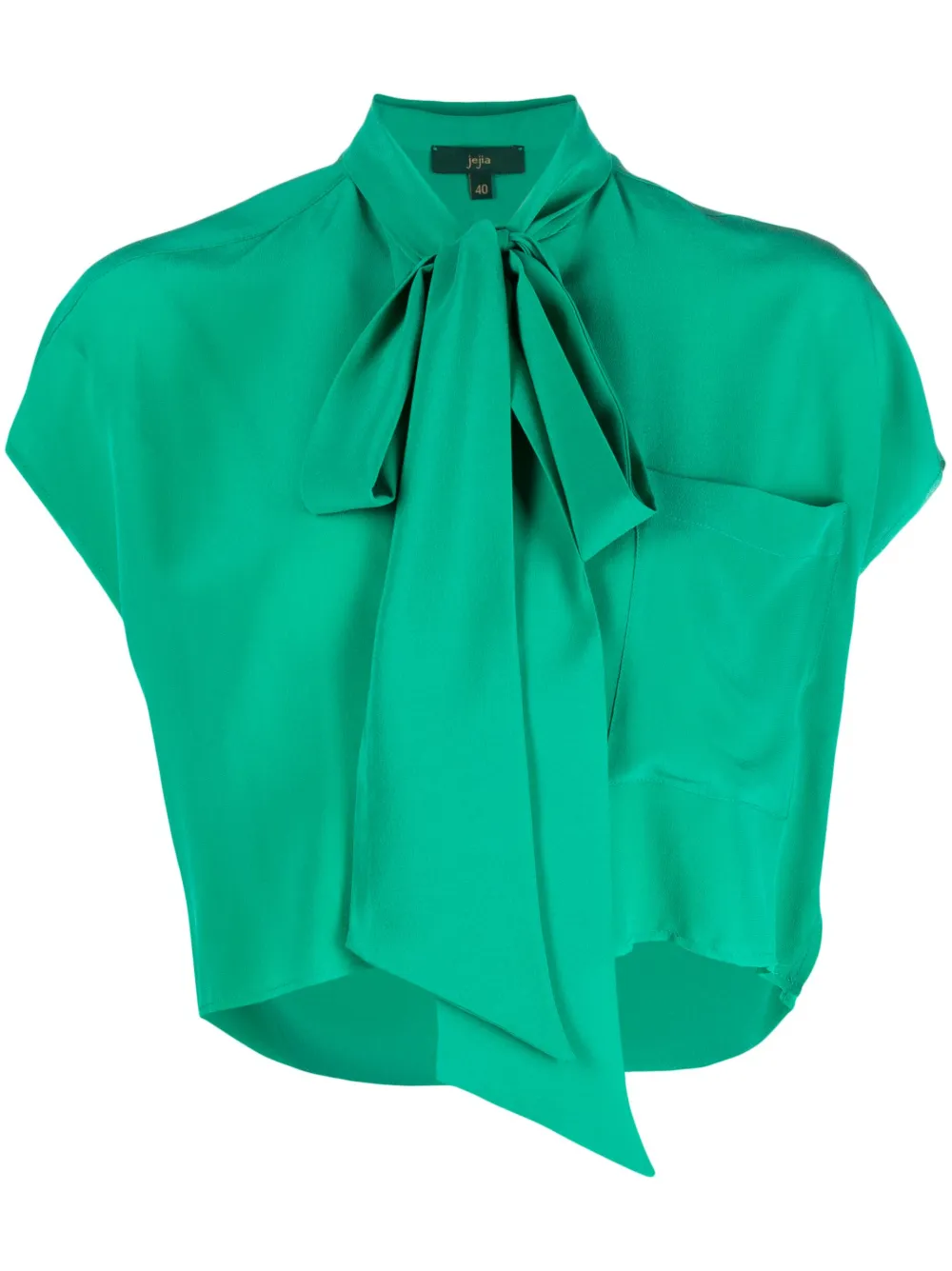 Jejia bow-detail short-sleeve blouse