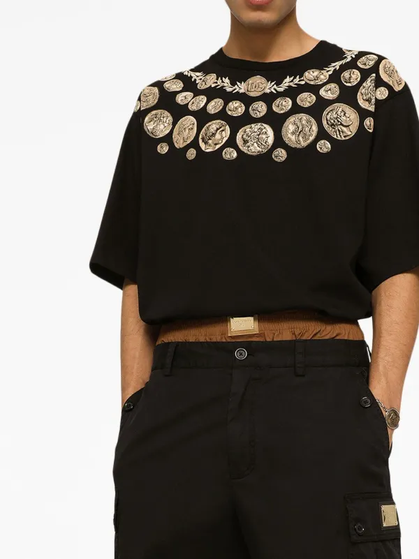 Dolce & Gabbana graphic-print short-sleeve T-shirt | Black