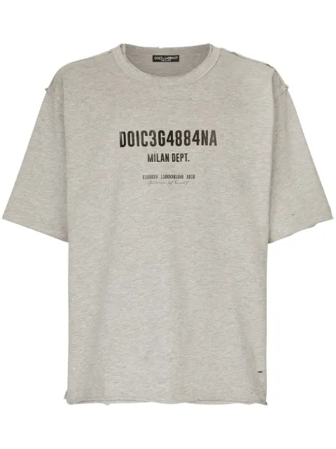 Dolce & Gabbana playera con logo estampado 