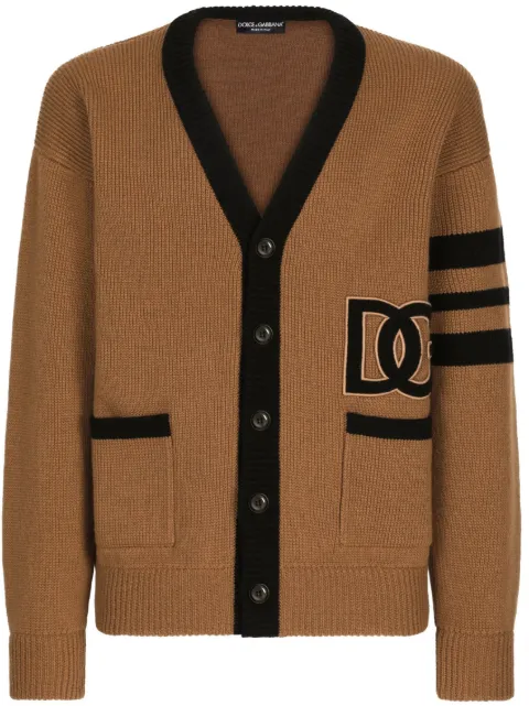 Dolce & Gabbana cardigan en laine vierge à logo DG 