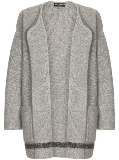 Dolce & Gabbana logo-patch drop-shoulder jumper 