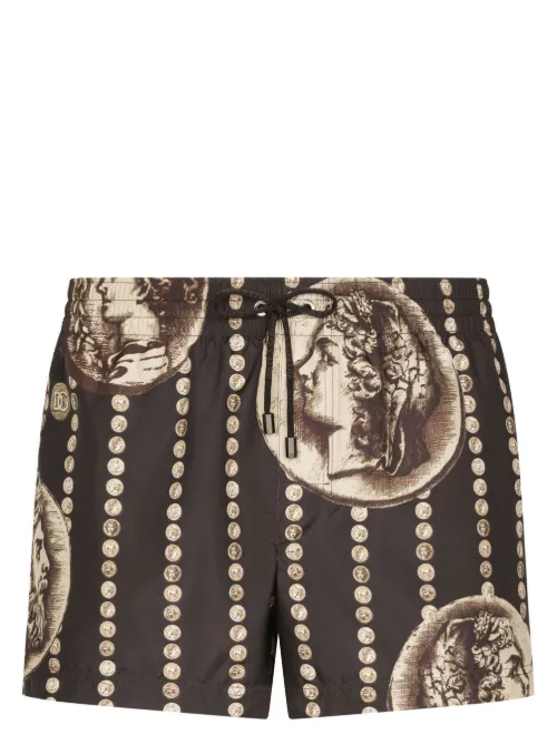 Short de bain à imprimé graphique - Dolce & Gabbana - Modalova