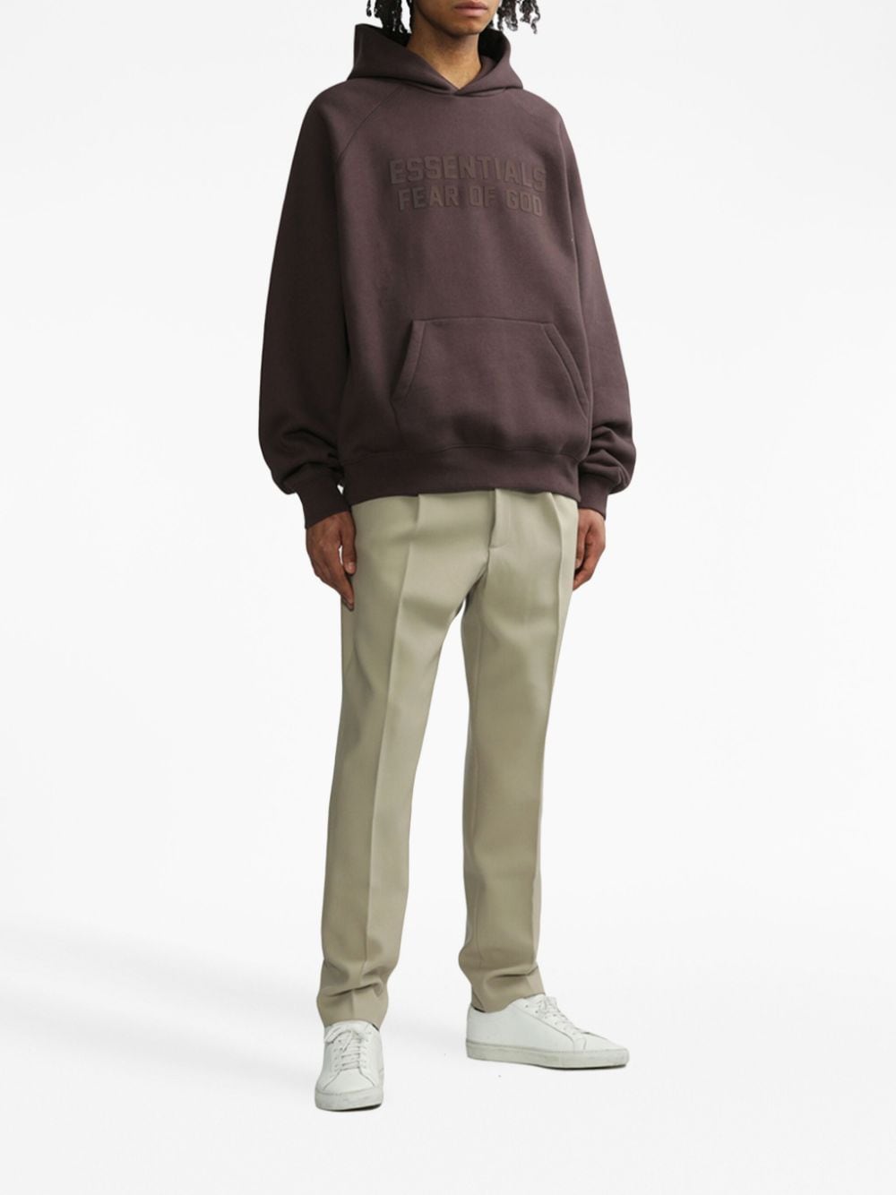Shop Fear Of God Wool Tailored Trousers In Neutrals