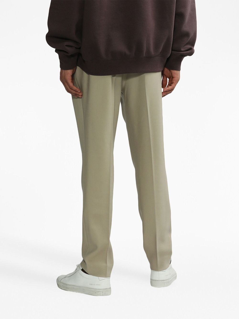 Shop Fear Of God Wool Tailored Trousers In Neutrals