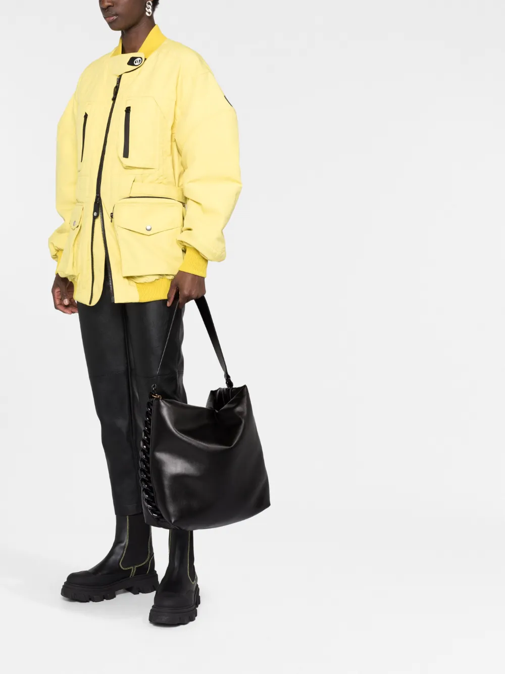 Stella McCartney Frayme shopper - Zwart