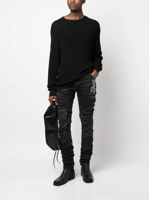 Boris Bidjan Saberi ブラック P11 ジーンズ　サイズ S Boris Bidjan Saberi ブラック P11 ジーンズ サイズ S（BORIS