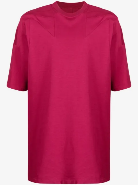 Rick Owens seam-detail short-sleeved cotton T-shirt