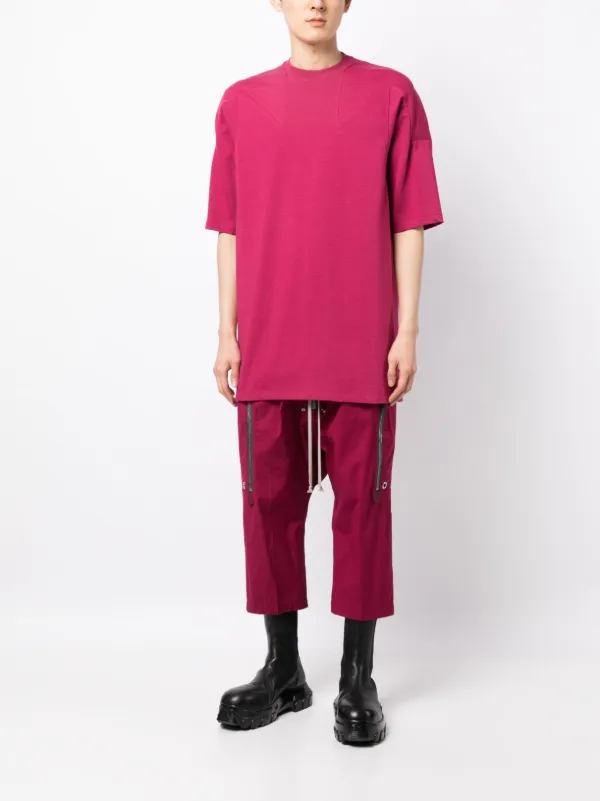 【関税込み】Rick Owens DRKSHDW パープル  Tシャツ Rick Owens シームディテール Tシャツ | パープル | FARFETCH JP