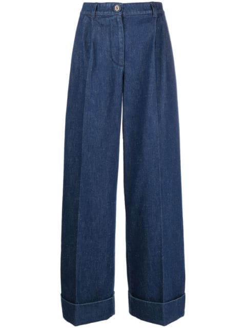 Gucci high-waist wide-leg jeans