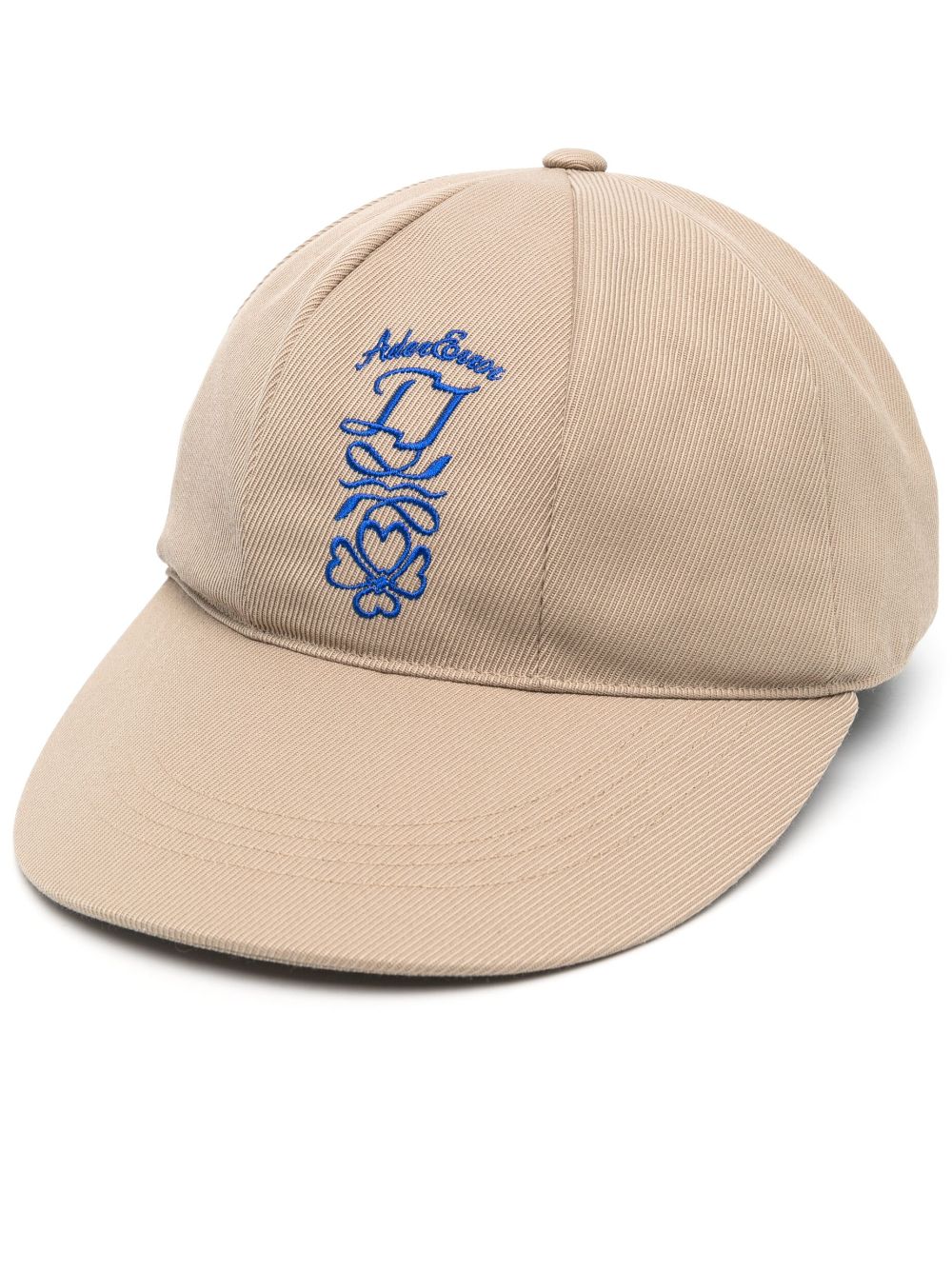 Shop Ader Error Embroidered-logo Panelled Cap In Neutrals