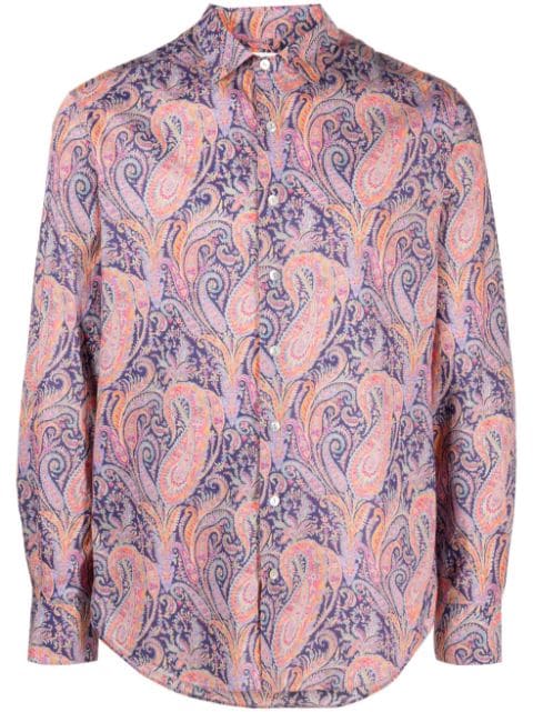 MC2 Saint Barth long-sleeve paisley-print cotton shirt