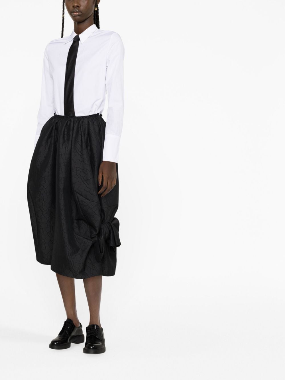 Comme Des Garçons Comme Des Garçons Asymmetrische mini-rok - Zwart