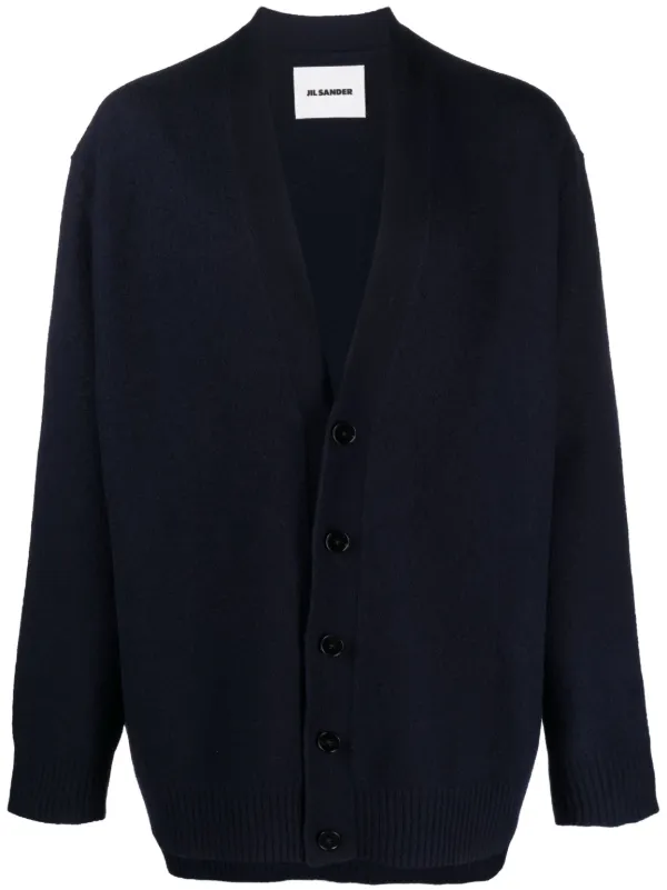 Jil Sander Vネック カーディガン | ブルー | FARFETCH JP