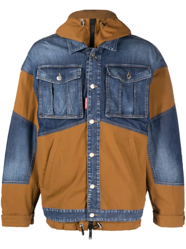 Dsquared denim outlet puffer jacket