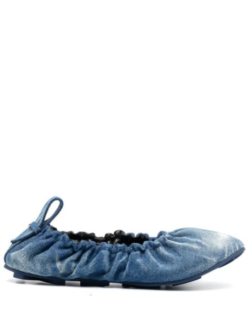 Medea - denim flat ballerina shoes